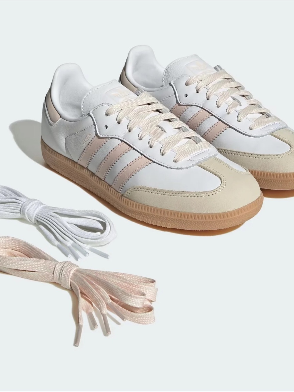 adidas Samba OG W White Wonder Quartz Gum Sneakers NWT Women’s 10.5 - Picture 5 of 10